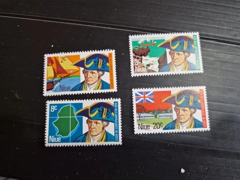 NIUE 1974 SG 182-185 BICENT OF CAPTAIN COOK VISIT  MNH Cover