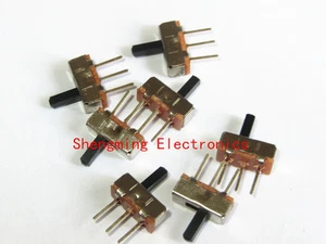 100 Stück 1 Wege 2 Positionen Schiebeschalter Leiterplattenmontage SS12d00G5 EIN/AUS - Bild 1 von 2