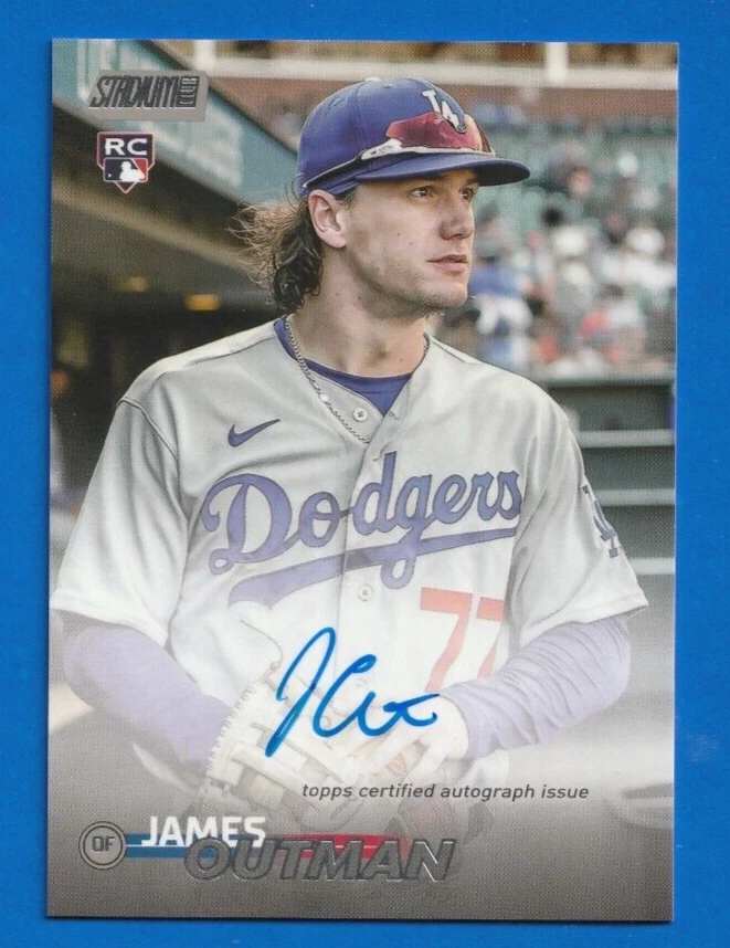 2023 Topps Stadium Club JAMES OUTMAN ROOKIE AUTO  #SCBA-JO - Image 1 of 2