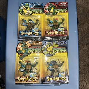 Playmates TMNT Teenage Mutant Ninja Turtles Shell-Astics 5" Figures 2005 All 4 - Picture 1 of 9