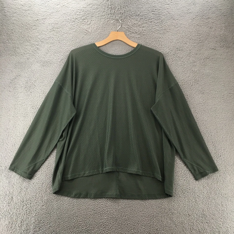 Sudadera Tek Gear Workout Gear para Hombres 4X Verde Manga Larga Pullover Cuello Redondo Foto 1 de 4