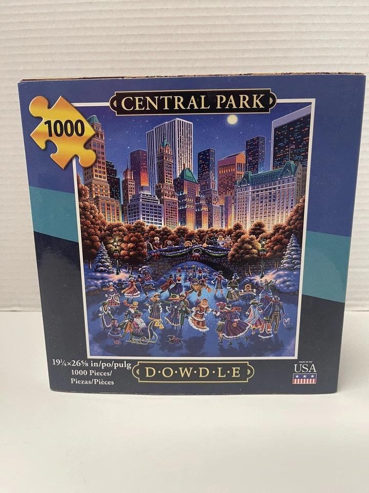 Quebra-cabeça Dowdle Central Park 1000 peças 19" x 26" Nova York quebra-cabeça paisagem cenário - Imagem 1 de 3