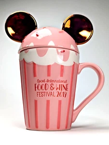 Disney Kaffeebecher Minnie Cupcake mit Deckel Epcot Food & Wine Festival 2019 euc - Bild 1 von 18