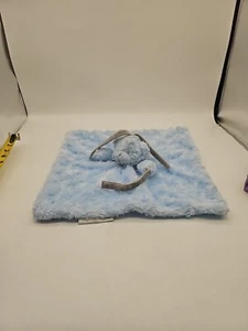 Blankets And Beyond Blue Rosette Swirl Teddy Bear Security Blanket Lovey Baby - Picture 1 of 5