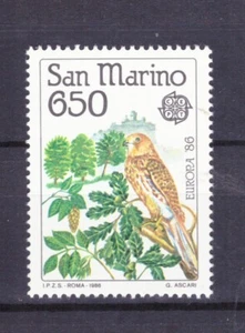 Francobolli San Marino 1986 Europa Unita Natura Ambiente 650 Lire MNH  SAS1183 - Picture 1 of 1