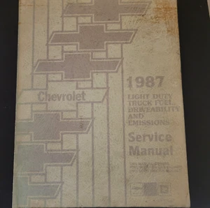 1987 Chevrolet Light Duty Truck Fuel Driveability Emissions Service Manual GM - Bild 1 von 6