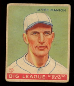 1933 Goudey (R319) 80 Clyde Manion Cincinnati Reds - Picture 1 of 2