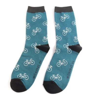 MR HERON MR SPARROW Bike Socks Mens Boys 6-11 Men Cycling Bicycle Bikes Christmas Gift