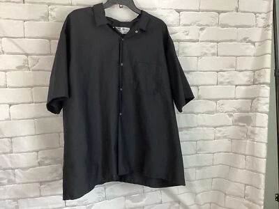 Red Kap Work Shirt Size 3XL Black Men's Industrial Uniform Short Sleeve - Image 1 of 4