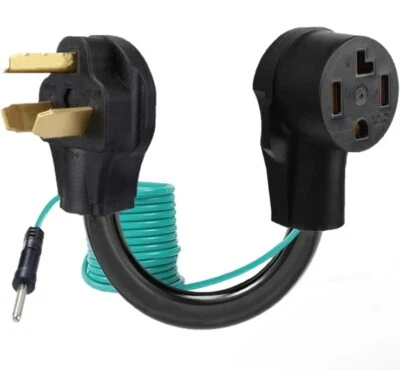 Cable Matters 3 Prong to 4 Prong Dryer Adapter (NEMA 10-30P to 14-30R Dryer Plug - Image 1 of 4