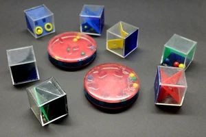 9x Nine Vintage BAFFLERS Cardinal Industries Mazes Complete Set Unique Fidgets - Picture 1 of 12