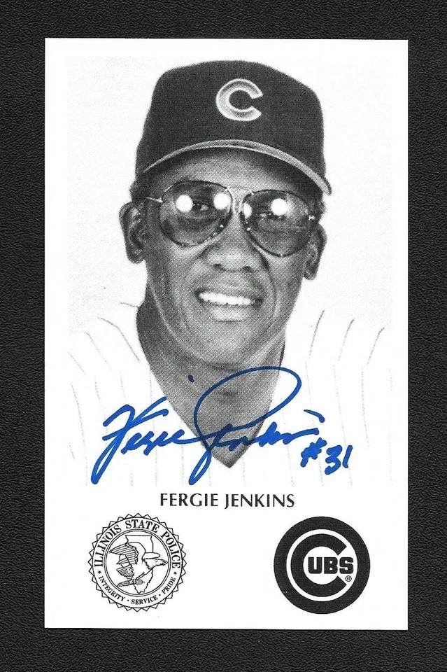 Fergie Jenkins Signed Autograph Auto Chicago Cubs Postcard - HOF - COA - Image 1 of 1