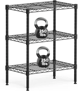 Sweetcrispy 3-Tier Storage Shelving Unit Adjustable Heavy Duty Shelf for Kitchen - Picture 1 of 7