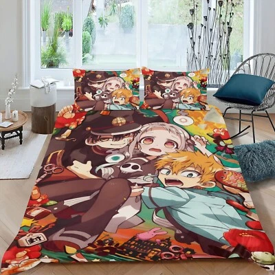 Duvet Cover Sets Toilet-bound Hanako-kun 3Pcs Bedding Sets All Season for Kids - Image 1 of 4