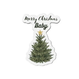 Merry Christmas Baby Die-Cut Magnets - Picture 1 of 4