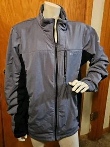 Columbia Titanium Full Zip Softshelljacke Herren Large grau Reißverschlusstaschen - Bild 1 von 6