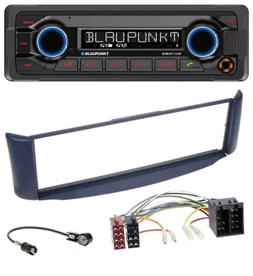 Blaupunkt MP3 Bluetooth USB AUX Autoradio für Smart ForTwo 450 blau ohne Metalls - Bild 1 von 4