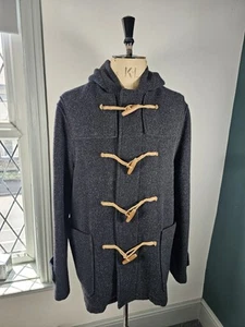 Abrigo de Lona Ralph Lauren Rugby Para Hombre Grande Negro Mezcla de Lana Chaqueta Clásica Con Capucha - Imagen 1 de 20
