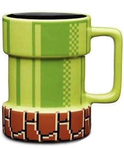 Super Mario Warp Pfeife Becher Keramik Kaffeetasse Geschenk für Gamer, Väter, Kaffee... - Bild 1 von 4