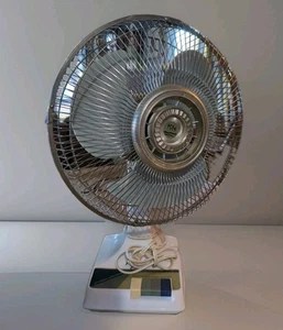 Vintage 1980er Kuo Horng 16" oszillierender 3 Geschwindigkeiten Lüfter Modell KH-603 repariert  - Bild 1 von 17