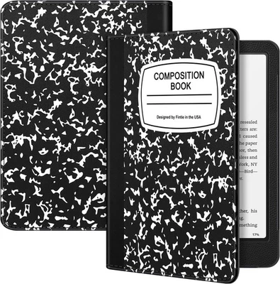 Funda tipo folio para Kindle Paperwhite de 7" (12ª generación 2024) estilo libro cubierta a prueba de golpes Foto 1 de 4