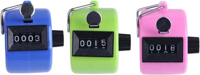 3 Pezzi Contapassi Clicker Contatore Manuale, Contatori Manuali, Contatore Quant - Immagine 1 di 4