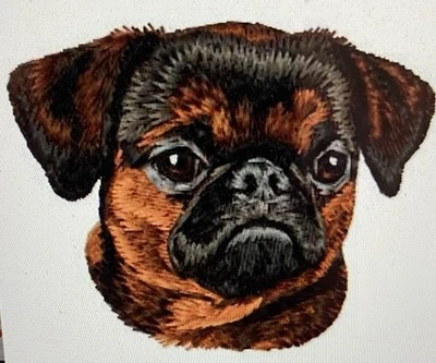 Juego de toallas de mano de baño Petit Brabancon Griffon RAZA DE PERRO bordadas Foto 1 de 4