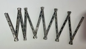 Antico Righello Stanley SW Alluminio Metallo Pieghevole 72" Zig Zag n. 426 - Foto 1 di 9