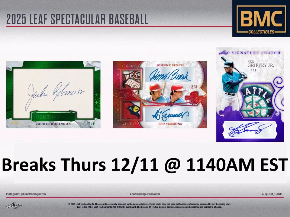 Wade Boggs 2025 Leaf Spectacular Baseball 1x Case Break #10 - Imagem 1 de 1