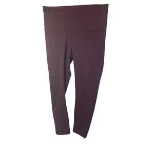 Yogalicious XS Maroon 3/4 Burgundy Leggings - Picture 1 of 5