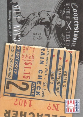 Boletos históricos Panini Cooperstown 2013 #14 Serie Mundial 1942 - BB Foto 1 de 2