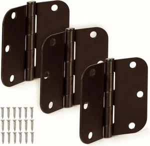 18 Stück Türscharniere Bronze mit Ölschliff - 3,5 x 3,5 Zoll Innenscharniere - Bild 1 von 8