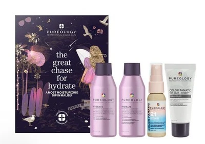 Pureology Hydrate Shampoo Conditioner Spray 4 Piece Travel Kit - Image 1 of 4