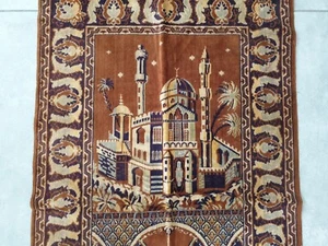 Antique Oriental Turkish Small Rug Table Turkey Islamic Prayer Islam Handmade - Picture 1 of 12