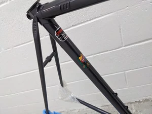 54 IRIDE. Light steel road bike frame. Italy. Brazed lugged OS chromoly, rim br. - Picture 1 of 10