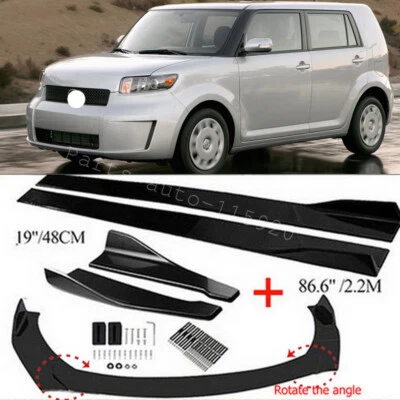Front & Rear Bumper Lip Spoiler Splitter For Scion xB Body Kit & Side Skirt Foto 1 de 4