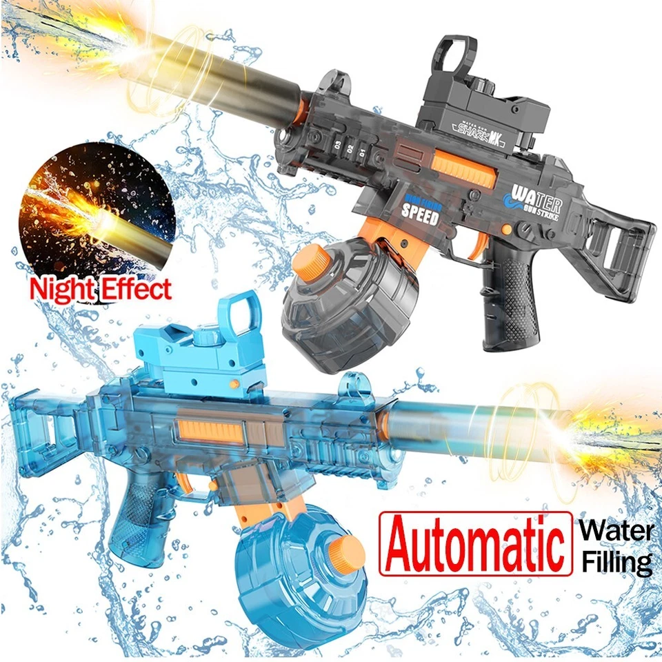 Electric Water Gun 36ft Range Squirt Gun Powerful Water Pistol for Kids Adults - Image 1 of 4