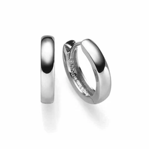 Ohrringe Creolen 2,5x13,5mm Ohrschmuck aus 585 Gold Weißgold schlicht glänzend - Bild 1 von 1