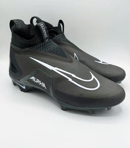 Nike Alpha Menace Elite 3 Black Men's Football Cleats Size 12 CT6648-010 - Picture 1 of 7