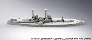 1:1250 HMS Belerophon 1909 - Imagen 1 de 1