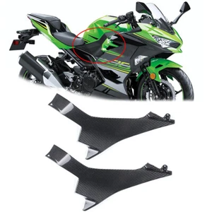 2X Carbon Fiber Seat Side Fairing Cover For Kawasaki Ninja 400 2018-2021 2022 - Picture 1 of 8