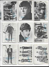 (32) 1960s The Beatles Diary Trading Cards B/W Blue Signature 1st 3rd Series