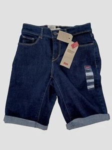 Levi's Womens Bermuda Denim Jean Shorts Size 25 Blue 26x11 - Picture 1 of 12