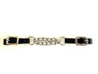 Kinnkette doppelt / Westernreiten / Leder / Schwarz / Natur /Dunkelbraun/ Wogati