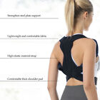 (Black M)Adjustable Posture Corrector Back Spine Straightener Upper Back Cmm