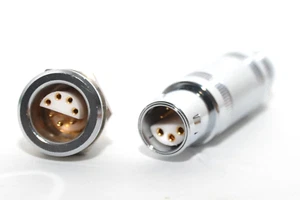 7-poliger Stecker + Buchse Lemo / Lemosa Größe 2, 4+3 Kontakte, Swiss Made, NOS - Picture 1 of 12