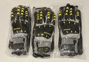 3 PAIRS Ironwear Palm Coated Cut Resistant Gloves 4891-W ANSI A6 CUT 5 Size 3XL - Picture 1 of 9