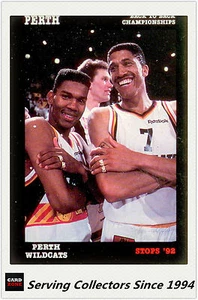 1992 Stops NBL Australia Basketball Card #91- Perth 90/91 Back To Back Champions - Picture 1 of 1