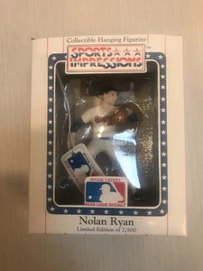 Nolan Ryan Sports Impressions Hanging Figurine Xmas Ornament Mib Mets Astros - Picture 1 of 2