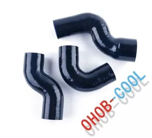 Black Pipe For Land Rover Discovery 2 TD5 Turbo Silicone Intercooler Boost Hoses - Picture 1 of 12